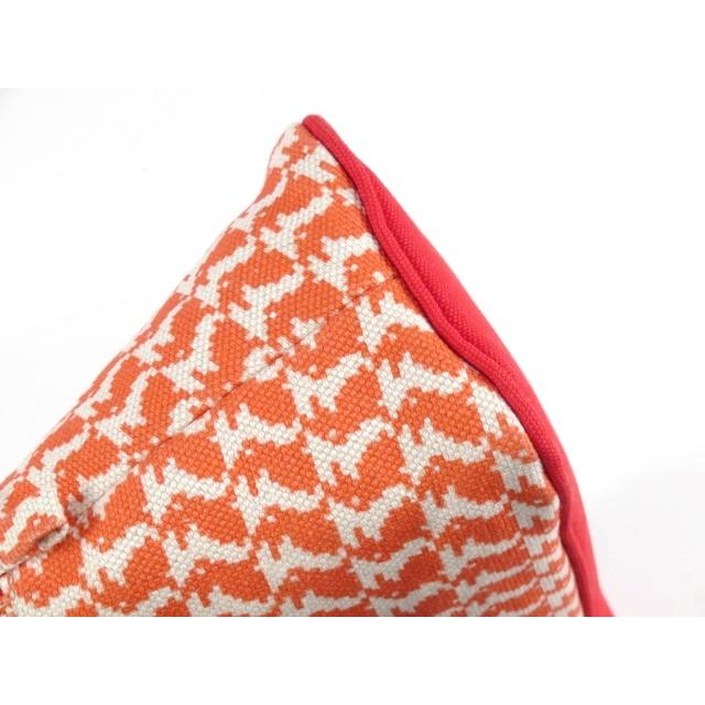 【美品】 HERMES エルメス ボリード ポーチ GM アニモー ピクセル メイク 化粧 小物 うさぎ ウサギ コライユ オレンジ コットン 【A68604】 |  | 04