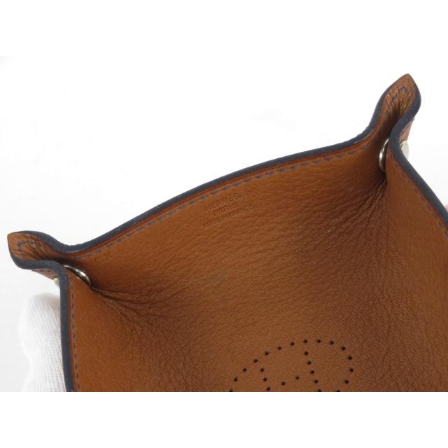 【HERMES】 エルメス ヴィド ポッシュ トレー H エブリン パンチング 小物入れ インテリア レザー ブラウン T刻 【A68960】 |  | 05