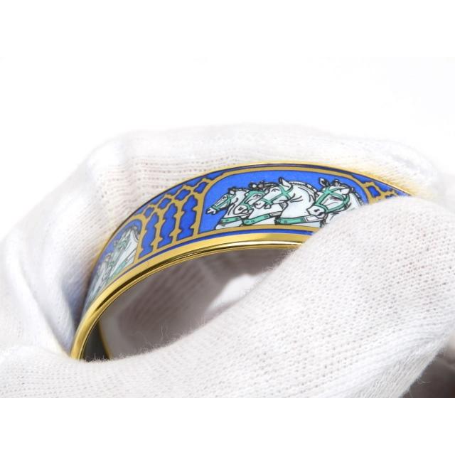 △限定値下げ▽ □新同□ エルメス エマイユ GM バングル ゴールド GP  