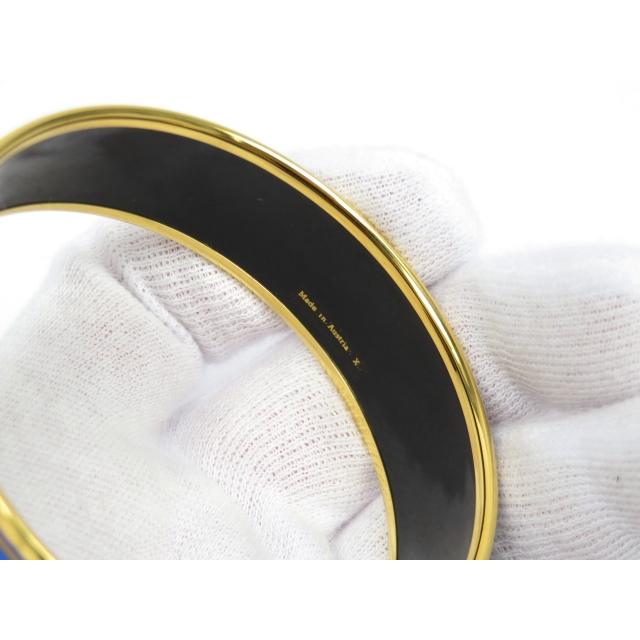 △限定値下げ▽ □新同□ エルメス エマイユ GM バングル ゴールド GP  