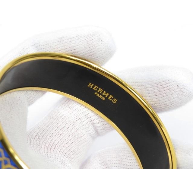 △限定値下げ▽ □新同□ エルメス エマイユ GM バングル ゴールド GP  