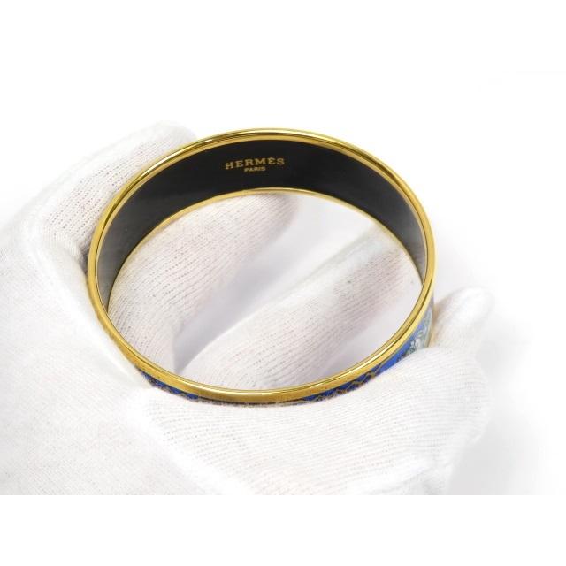 △限定値下げ▽ □新同□ エルメス エマイユ GM バングル ゴールド GP  