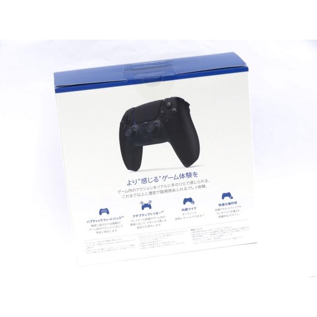 【新品 未使用】【PS5 純正】 SONY ソニー DualSense(TM) ワイヤレスコントローラー ブラック CFI-ZCT1J01 【C12603】 |  | 01