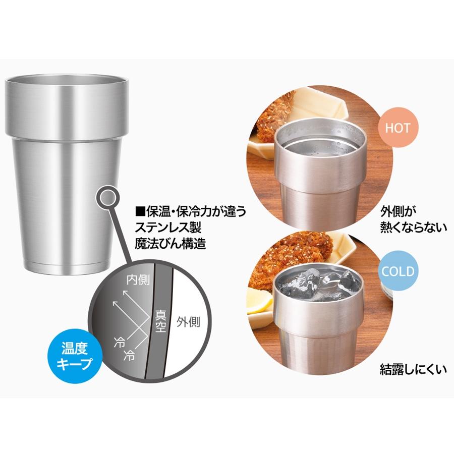 THERMOS（サーモス） 真空断熱 スタッキング タンブラー 3個セット JDX