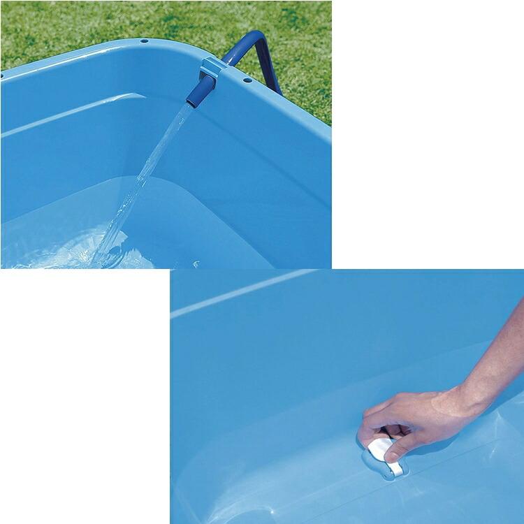 TONBO（新輝合成） トンボ 角型タライジャンボ 水抜栓付 60型 ATL-26