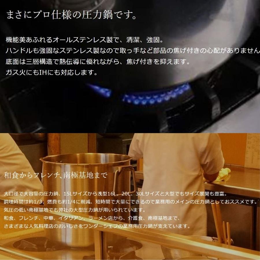 ワンダーシェフ　プロビッグ4　両手圧力鍋　20L　NPDD20　AAT-A0の画像