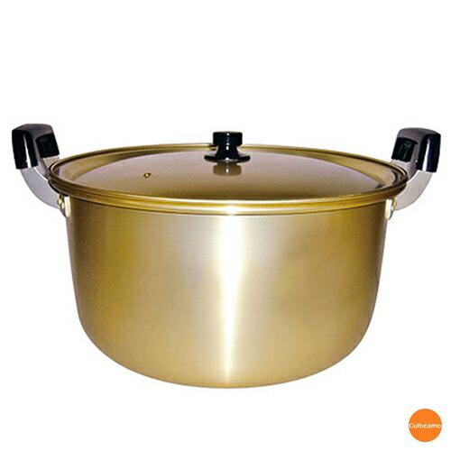前川金属工業所 しゅう酸 アルマイト 寸胴鍋 42cm AZV-88 : Loop Leaf