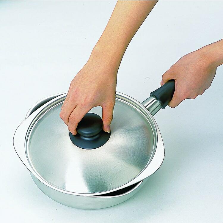 柳宗理　IH　片手鍋　つや消し　22cm　31302　AKT-D5_4
