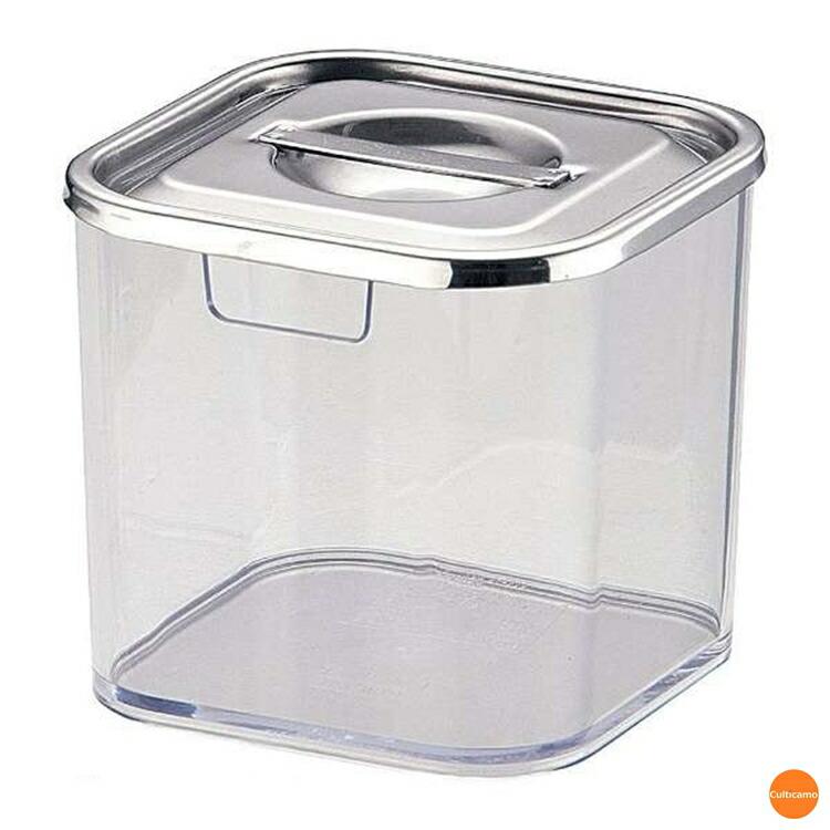 YUKIWA（ユキワ） UK 薬味入れ 角キッチンポット蓋仕様 7cm QTY-33