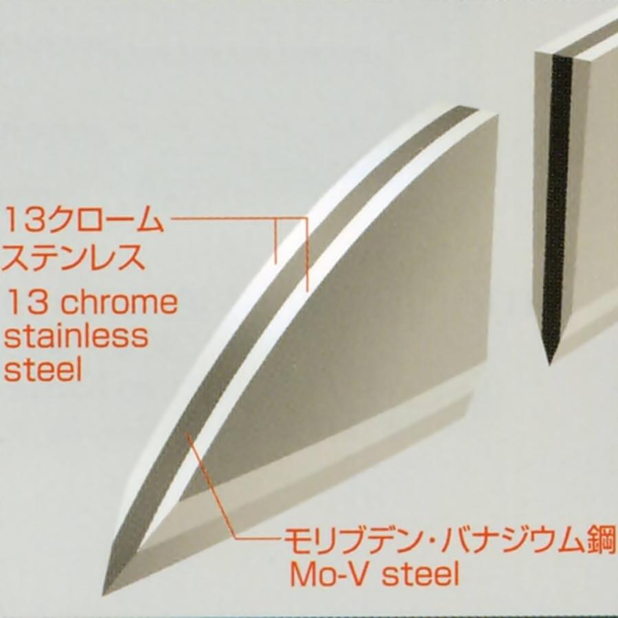 タマハガネ　竹　牛刀　両刃　18cm　TK-1106　ATM-42_2
