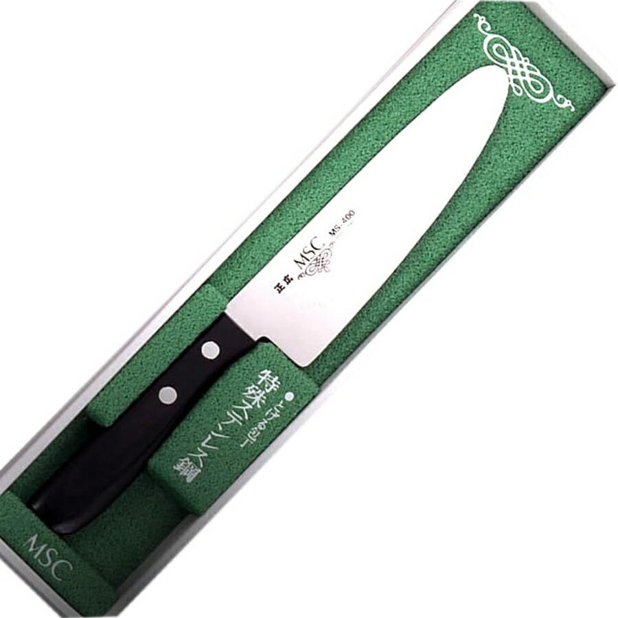 正広 MS-400 子供包丁 11047 両刃 14cm AMS-H7 : Loop Leaf ループ