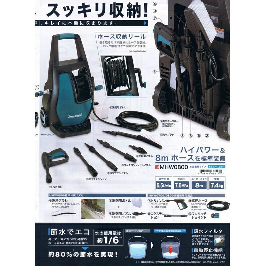 マキタ（makita） 高圧洗浄機 清水専用 MHW0800 KSV-33 : Loop Leaf