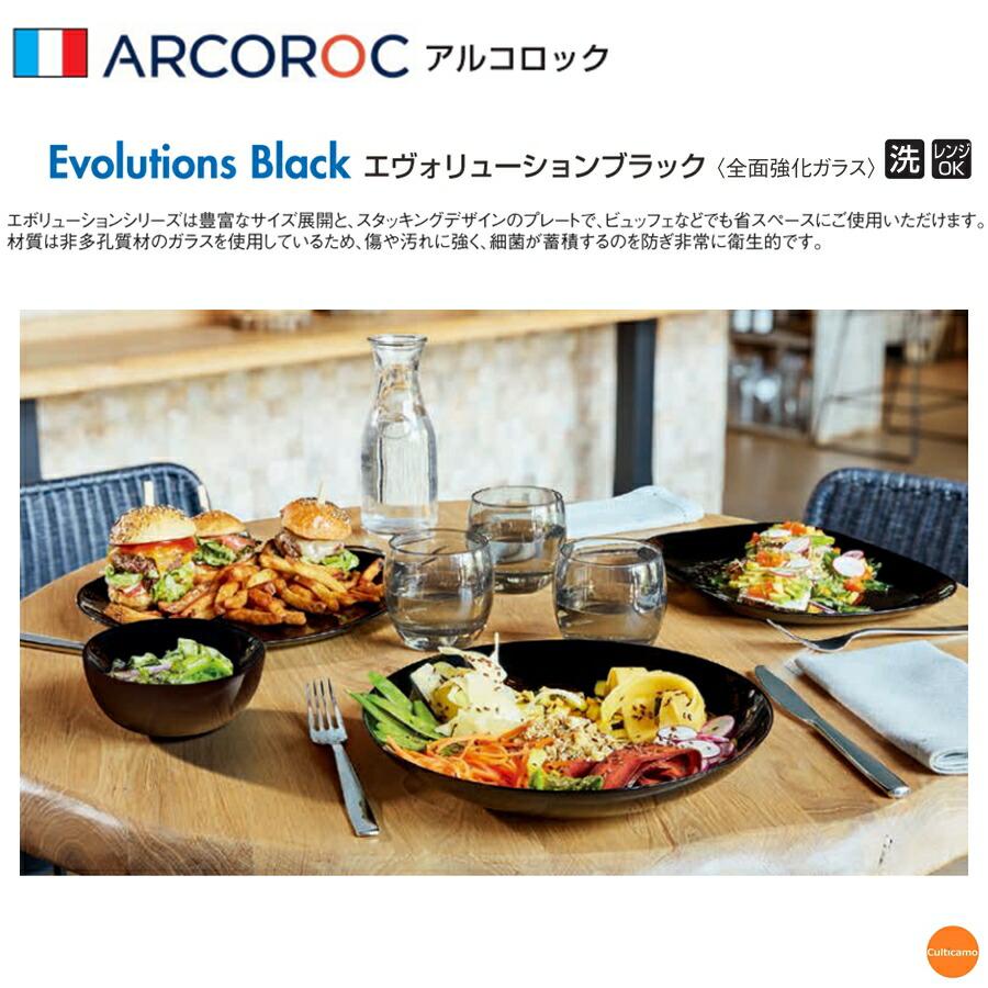 ARCOROC（アルコロック） エボリューション ブラック スーププレート