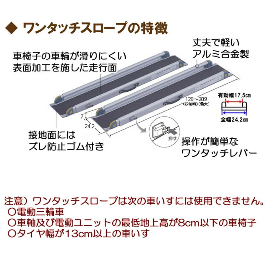 リッチェル（Richell） ワンタッチスロープ 2本組 49230 ZSL-06 : Loop