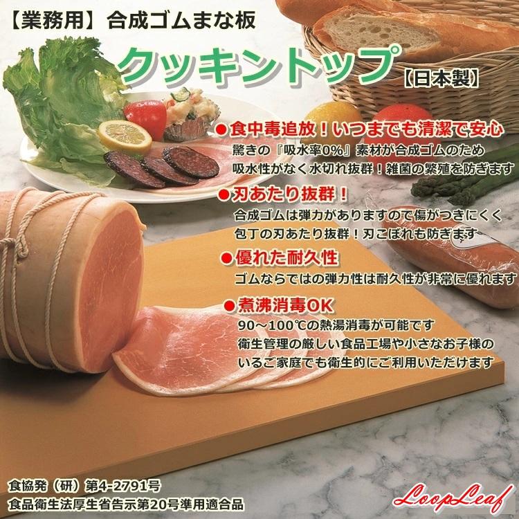 合成ゴムまな板 業務用 クッキントップ 20mm厚 1,000ｘ400 110号の画像