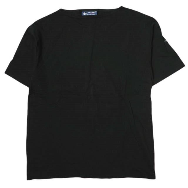 SAINT JAMES セントジェームス フランス製 PIRIAC - SOLID ピリアック ソリッドボートネックTシャツ 5PON(M/L) ブラック 半袖 bt1055 | 