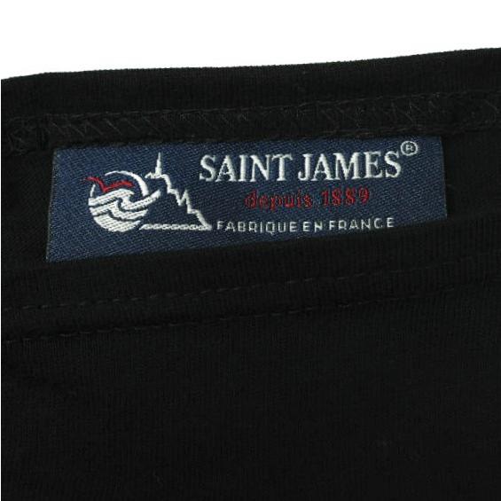 SAINT JAMES セントジェームス フランス製 PIRIAC - SOLID ピリアック ソリッドボートネックTシャツ 5PON(M/L) ブラック 半袖 bt1055 |  | 02