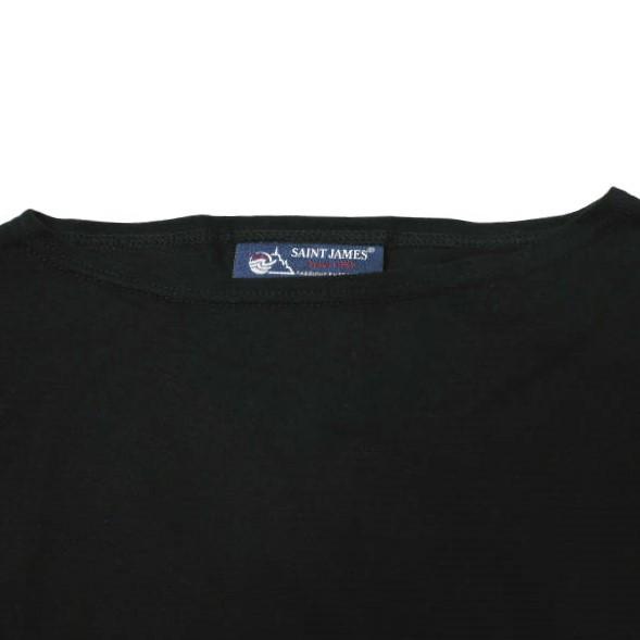 SAINT JAMES セントジェームス フランス製 PIRIAC - SOLID ピリアック ソリッドボートネックTシャツ 5PON(M/L) ブラック 半袖 bt1055 |  | 03