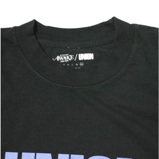 AWAKE NY x UNION アウェイク ニューヨーク ユニオン 別注 アメリカ製 Logo Print Tee ロゴプリントTシャツ XXL BLACK 半袖 MADE IN USA |  | 03