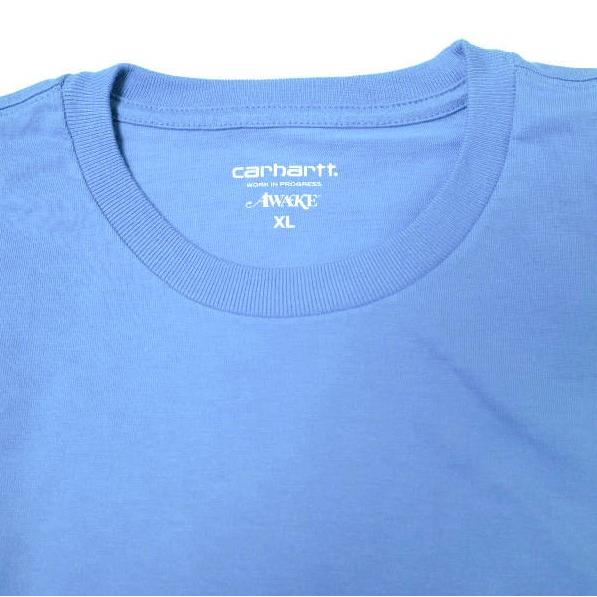 AWAKE NY x carhartt WIP アウェイク ニューヨーク カーハート ワークインプログレス 別注 S/S TEE バックプリントポケットTシャツ XL BLUE |  | 03
