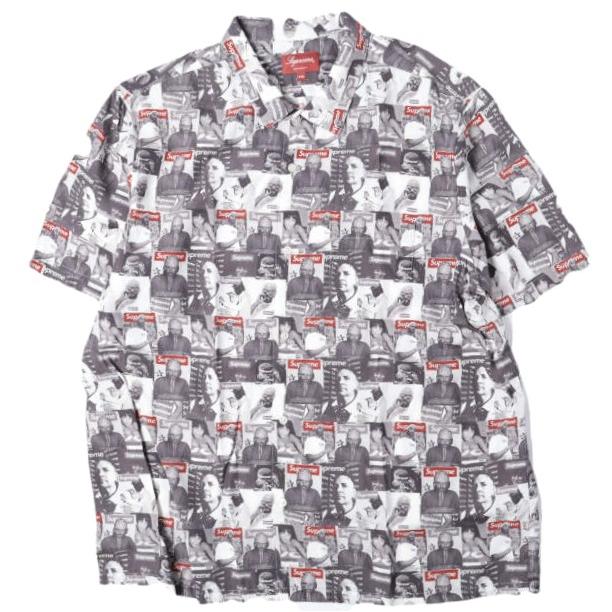 SUPREME シュプリーム 23SS Magazine S/S Shirt マガジンシャツ XXL Grey 半袖 WEEK15 トップス bt1077 | 