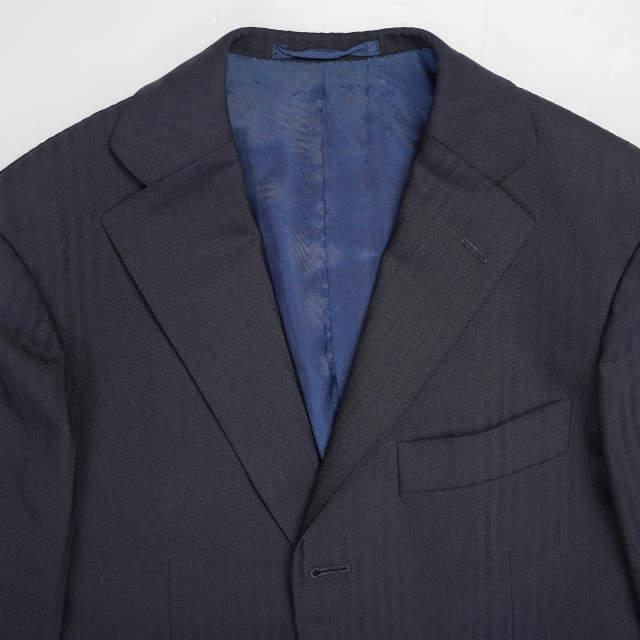 RING JACKET リングヂャケット Savile Clifford製 3Bジャケット＆スラックス オーダーサイズ(XS程度) ネイビー スーツ セットアップ f1041 |  | 06