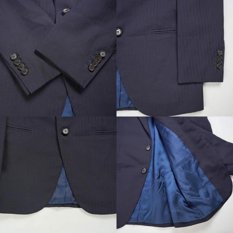 RING JACKET リングヂャケット Savile Clifford製 3Bジャケット＆スラックス オーダーサイズ(XS程度) ネイビー スーツ セットアップ f1041 |  | 08