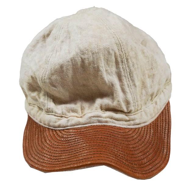 KAPITAL キャピタル レザー切り替え ヘリンボーンワークキャップ ONE SIZE ナチュラル/ブラウン 帽子 f1044 |  | 02