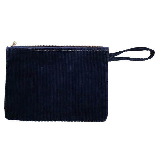 Lee リー コーデュロイクラッチバッグ LS0095 ネイビー カバン