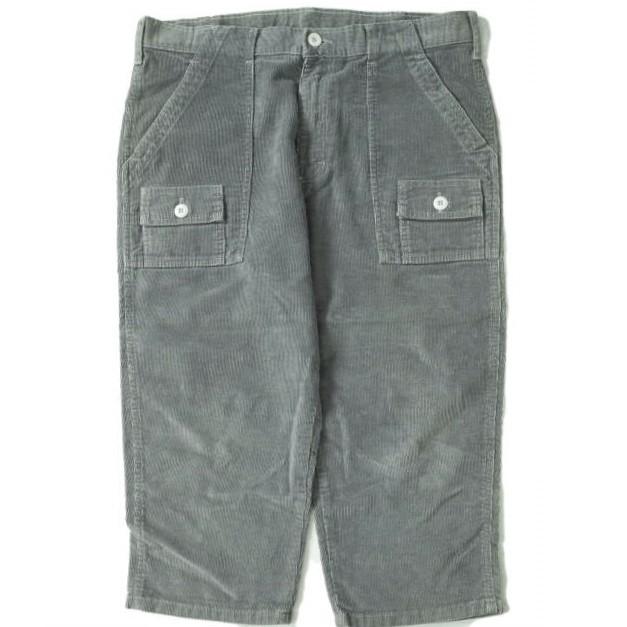 GUNG HO ガンホー アメリカ製 OUTDOORS LABEL EXPEDITION コーデュロイクロップドブッシュパンツ 37561 L グレー ボトムス f1089 | 