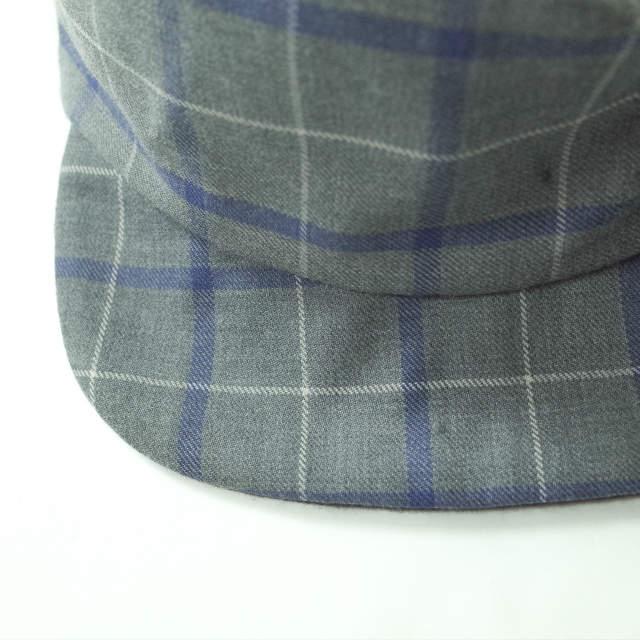 POTTO ポト リバーシブルキャップ Free グレー/ブラウン チェック＆ソリッド 帽子 f1106 |  | 04