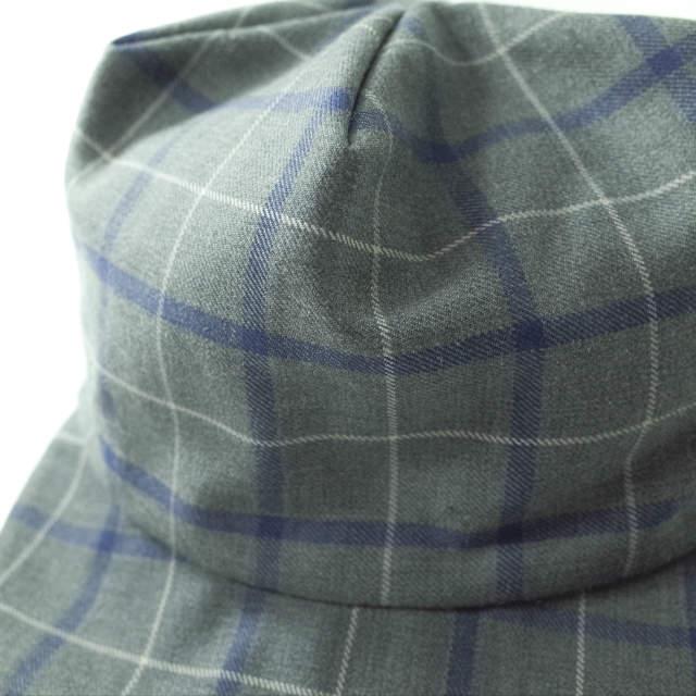 POTTO ポト リバーシブルキャップ Free グレー/ブラウン チェック＆ソリッド 帽子 f1106 |  | 05