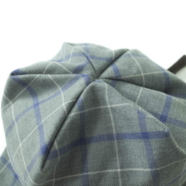 POTTO ポト リバーシブルキャップ Free グレー/ブラウン チェック＆ソリッド 帽子 f1106 |  | 06