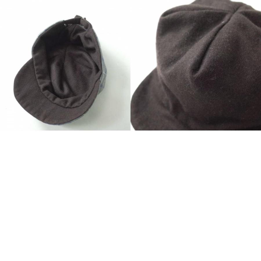 POTTO ポト リバーシブルキャップ Free グレー/ブラウン チェック＆ソリッド 帽子 f1106 |  | 09