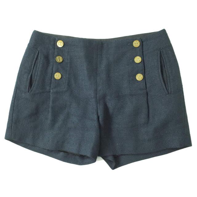 beautiful people ビューティフルピープル 日本製 r/s tweed sailor pants 1210105005 38 ネイビー ショーツ ショートパンツ f1133 | 