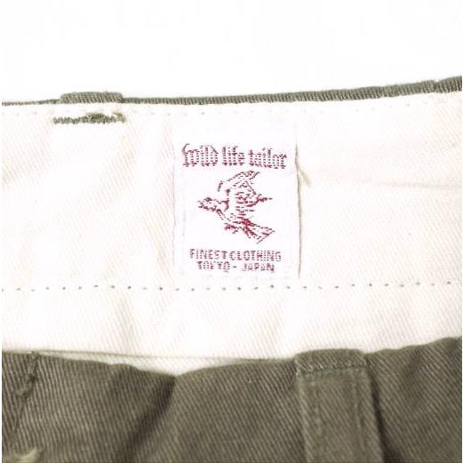 WILD LIFE TAILOR ワイルドライフテーラー 日本製 コットンツイルチノパンツ GMS0152 S BROWN ジップフライ ボトムス f1162 |  | 02