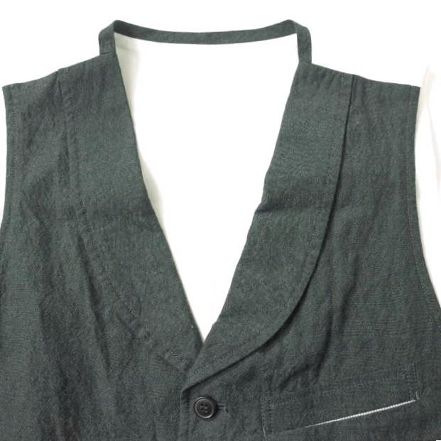 BASSETT WALKER バセットウォーカー 日本製 ショールカラーベスト 0 CHARCOAL GRAY ジレ トップス f1163 |  | 02