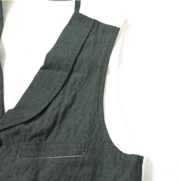 BASSETT WALKER バセットウォーカー 日本製 ショールカラーベスト 0 CHARCOAL GRAY ジレ トップス f1163 |  | 03