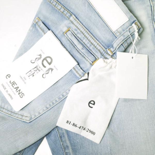 新品 e JEANS イージーンズ SEA HORSE BOY'S TAPERED 岡山児島 ストレッチテーパードデニムパンツ e-L805 22inch sky blue 定価26,400円 |  | 02