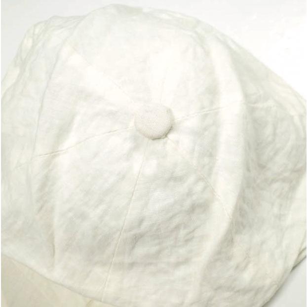 Artigiana Sartoria Veneta アルティギアナサルトルべネタ リネンキャスケット ONE SIZE オフホワイト ニュースボーイキャップ 帽子 g10007 |  | 03