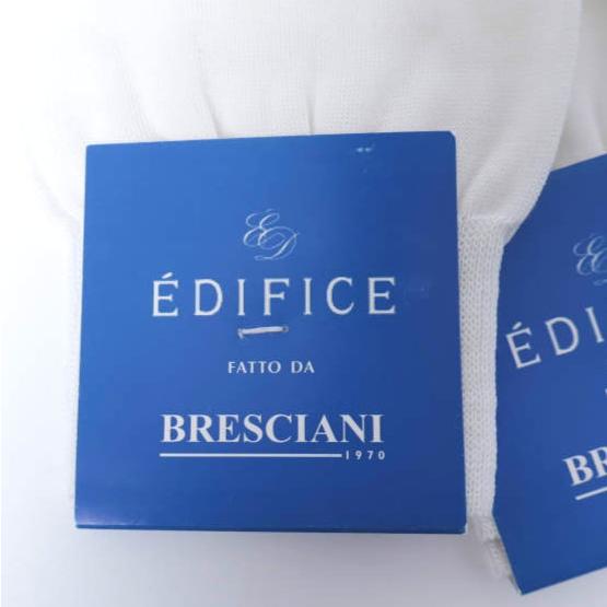 新品 BRESCIANI x EDIFICE ブレッシアーニ エディフィス ハイゲージコットンニットソックス 2足セット WHITE 10 1/2(25-28cm) 靴下 g10026 |  | 02