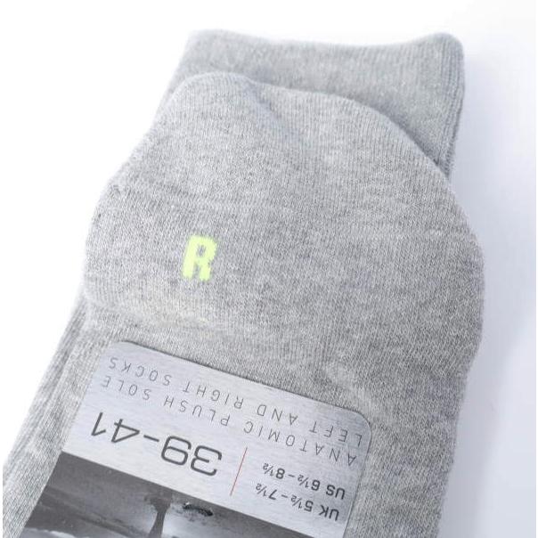 新品 FALKE ファルケ RUN SOX - UNISEX 3足セット ラン ソックス ユニセックス 16605 グレー 39-41(24.5-26.5cm) ミドル丈 靴下 左右非対称 |  | 04