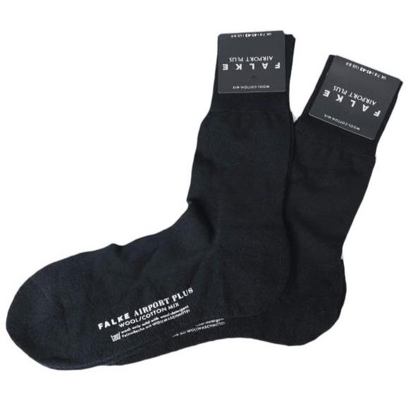 新品 FALKE ファルケ AIRPORT PLUS SOX 2足セット エアポートプラス ソックス 14403 BLACK 41-42(M/26cm-27cm) 靴下 g10051 | 
