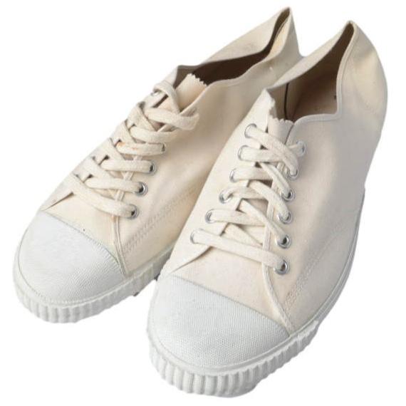ドイツ軍 GERMAN ARMY TRETORN SNEAKER トレトン社製 キャンバスミリタリースニーカー 44(28.5cm) ECRU 軍物 ヴィンテージ シューズ g10060 | 