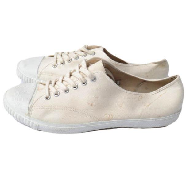 ドイツ軍 GERMAN ARMY TRETORN SNEAKER トレトン社製 キャンバスミリタリースニーカー 44(28.5cm) ECRU 軍物 ヴィンテージ シューズ g10061 |  | 01