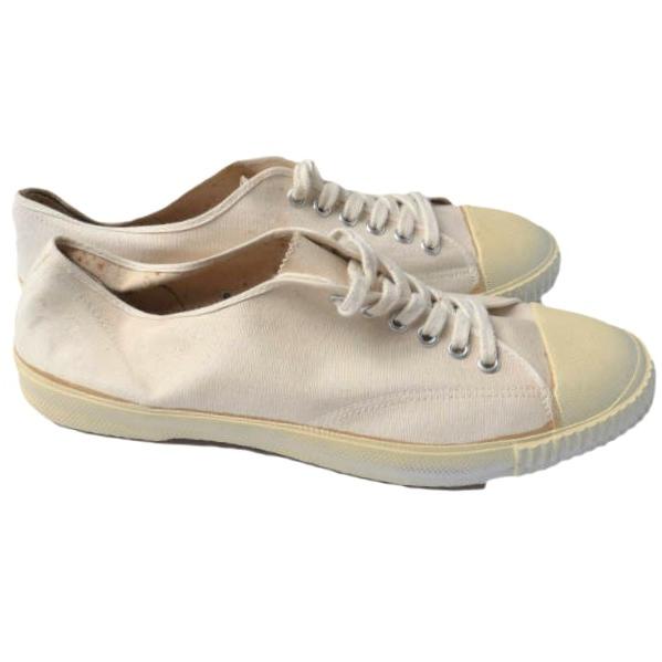 ドイツ軍 GERMAN ARMY TRETORN SNEAKER トレトン社製 キャンバスミリタリースニーカー 44(28.5cm) ECRU 軍物 ヴィンテージ シューズ g10064 |  | 02
