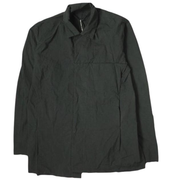 新品 ATELIER SUPPAN アトリエスパン A1708 Front Silver925 Hook Shirt Jacket HAND DYED フロントフックシャツジャケット 1 BLACK | 