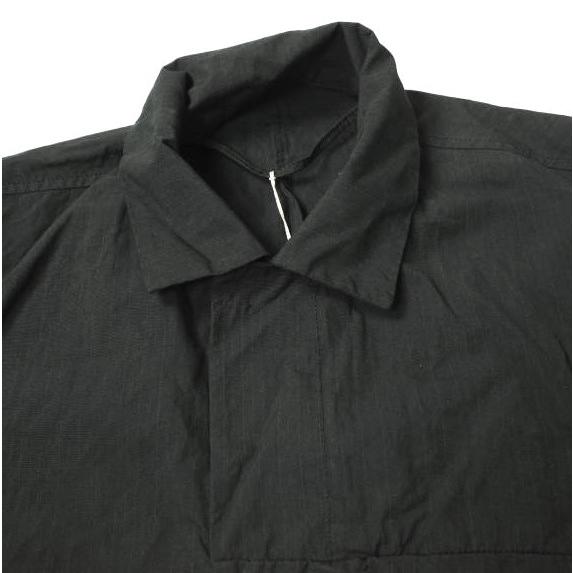 新品 ATELIER SUPPAN アトリエスパン A1708 Front Silver925 Hook Shirt Jacket HAND DYED フロントフックシャツジャケット 1 BLACK |  | 03
