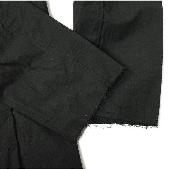 新品 ATELIER SUPPAN アトリエスパン A1708 Front Silver925 Hook Shirt Jacket HAND DYED フロントフックシャツジャケット 1 BLACK |  | 04