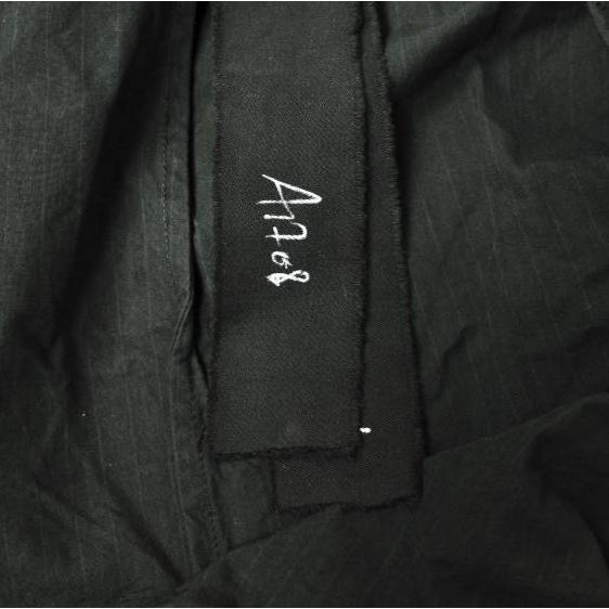 新品 ATELIER SUPPAN アトリエスパン A1708 Front Silver925 Hook Shirt Jacket HAND DYED フロントフックシャツジャケット 1 BLACK |  | 07